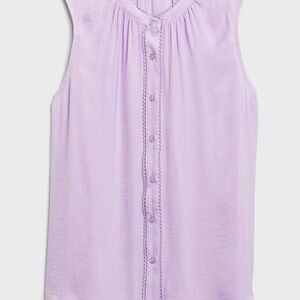 Banana Republic Light Purple Sleeveless Blouse
